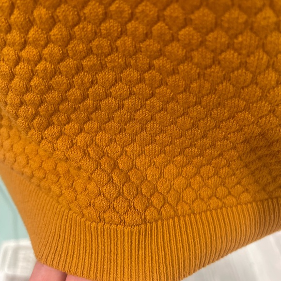 Maison Jules Mustard Textured Women's Top - Picture 4 of 6